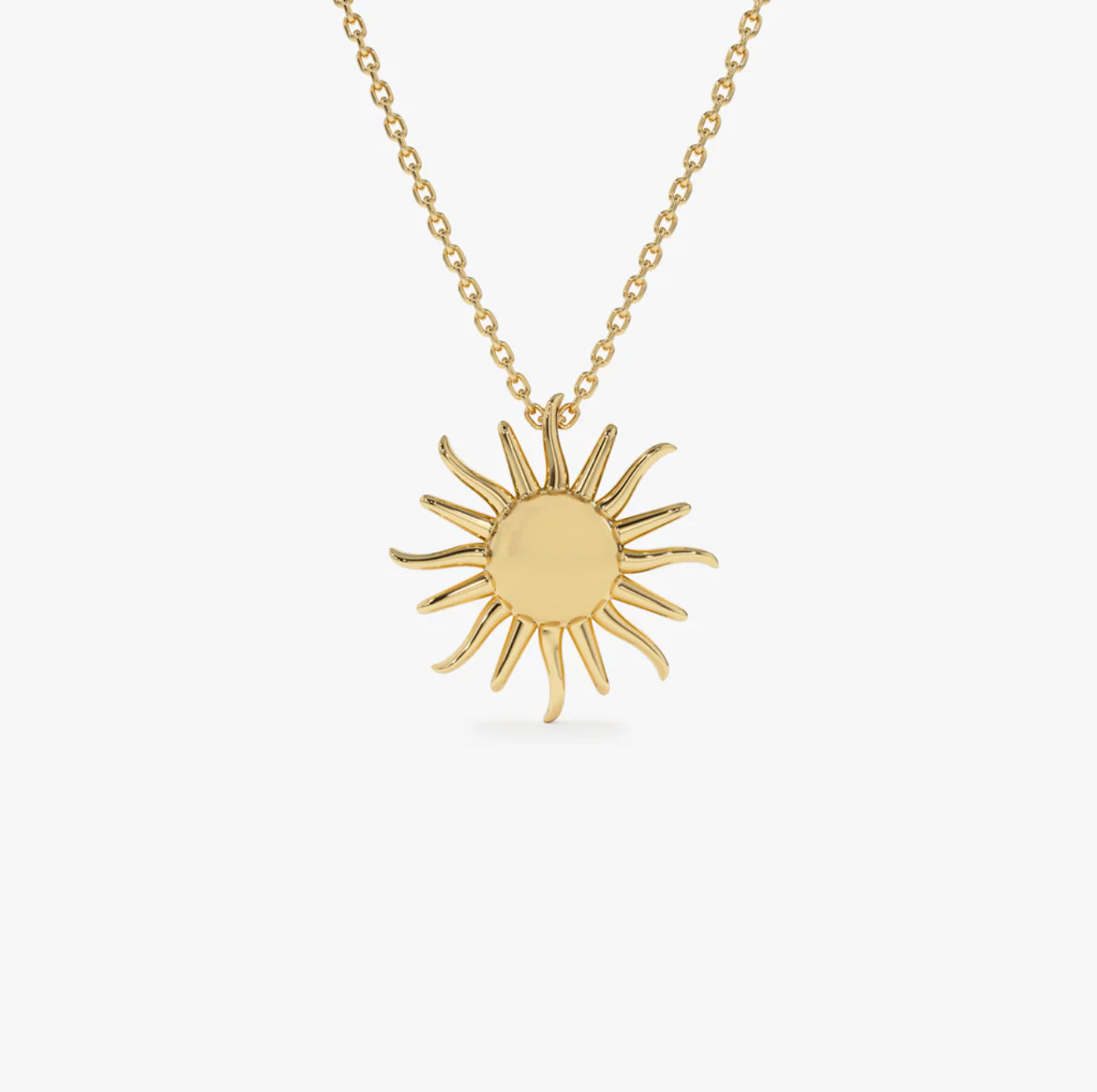 Luminous Sun 14K Gold Necklace