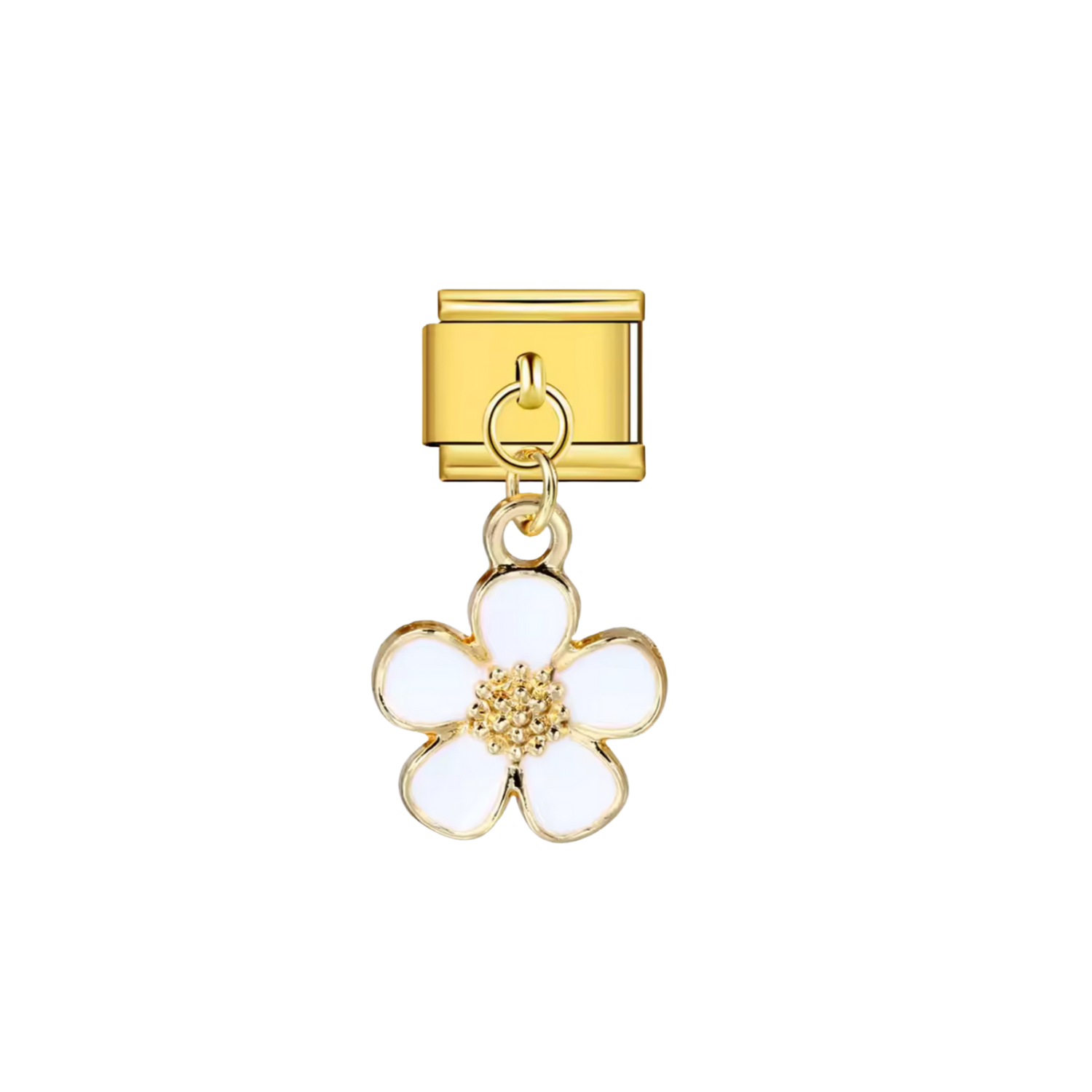 White Flower Charm